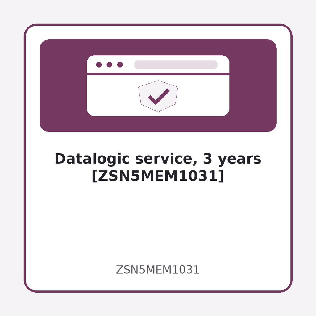 Datalogic service, 3 years [ZSN5MEM1031]