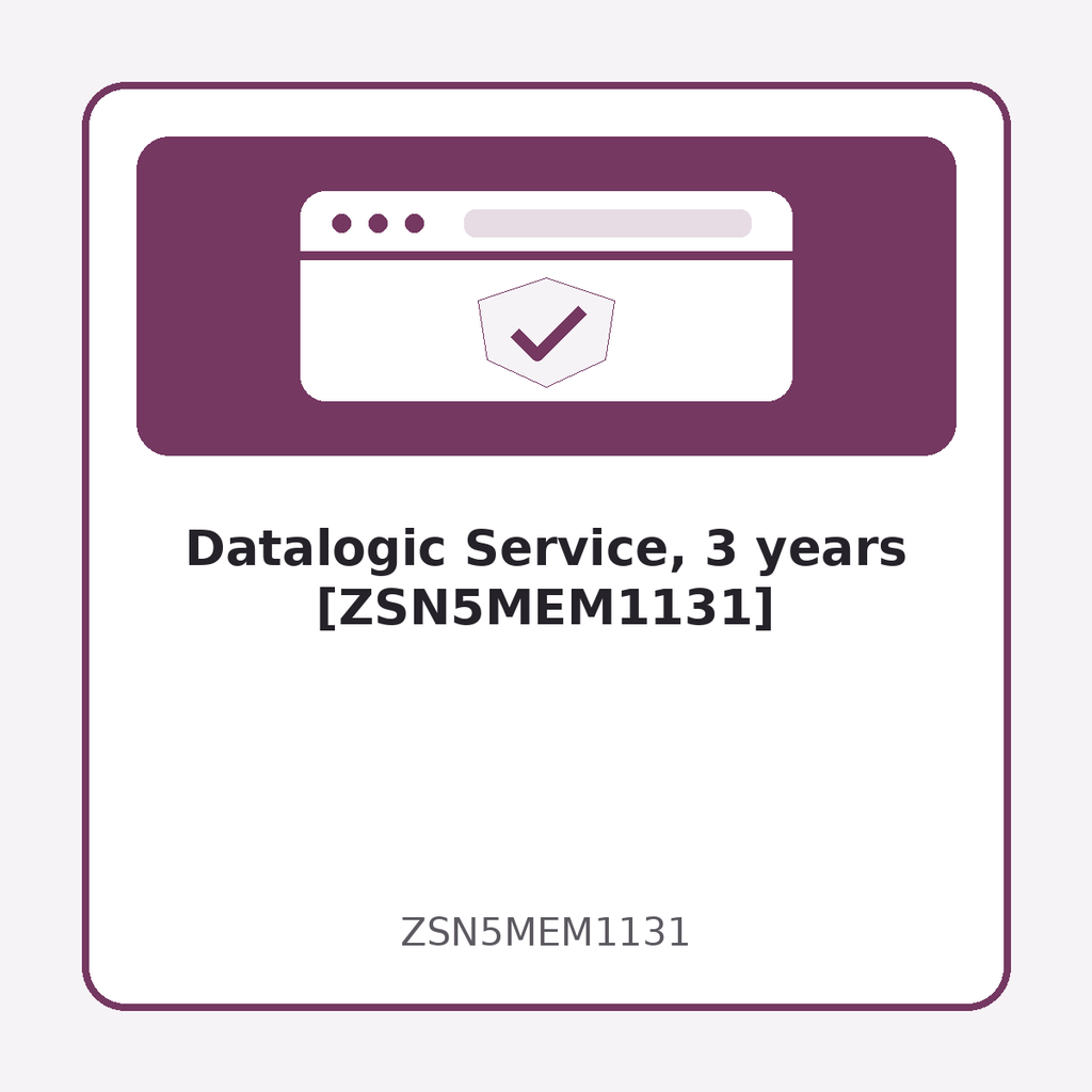 [ZSN5MEM1131] Datalogic Service, 3 years [ZSN5MEM1131]