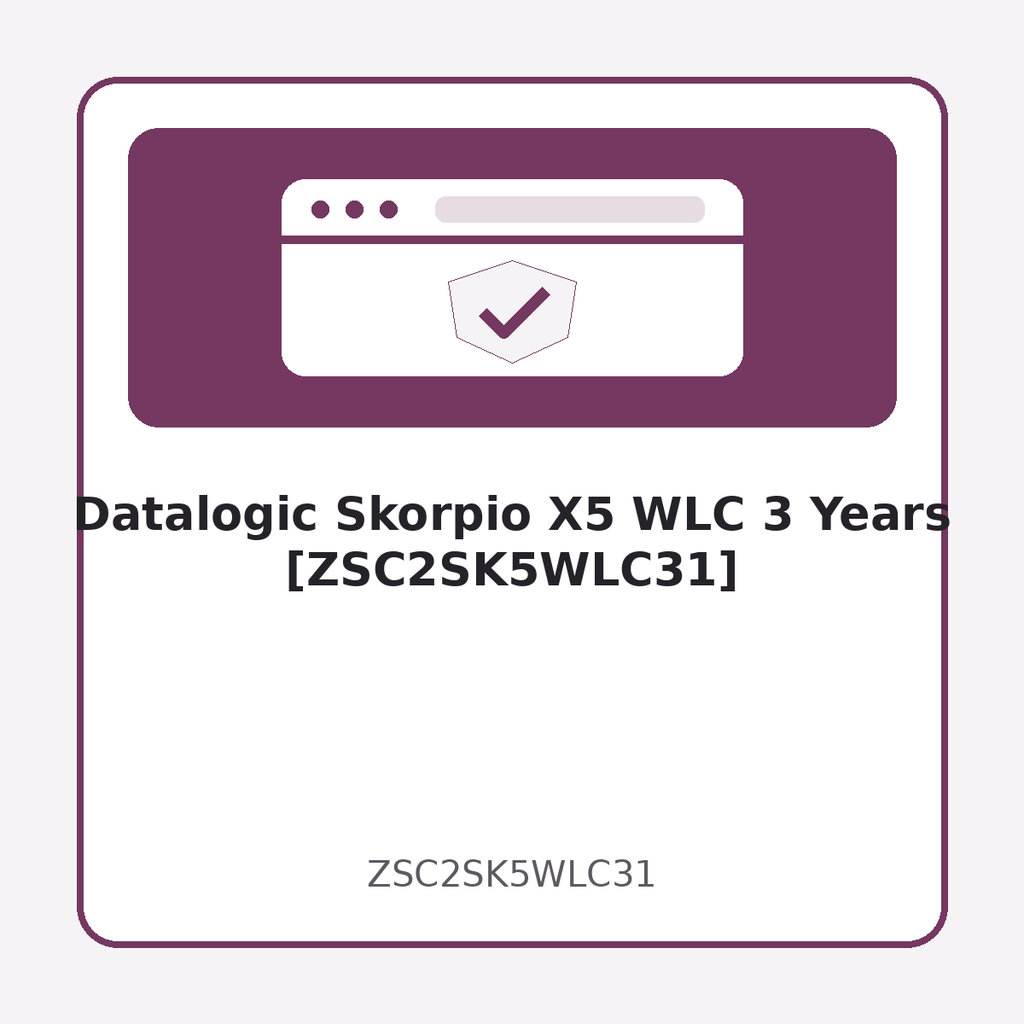 Datalogic Skorpio X5 WLC 3 Years [ZSC2SK5WLC31]