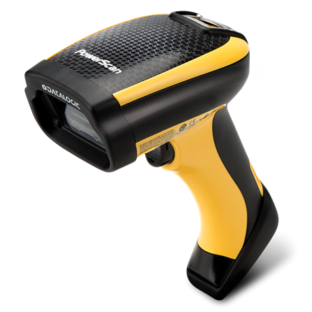 Datalogic PM9100, 1D, multi-IF, disp., kit (USB), RB, black, yellow [PM9100-D433RBK10]