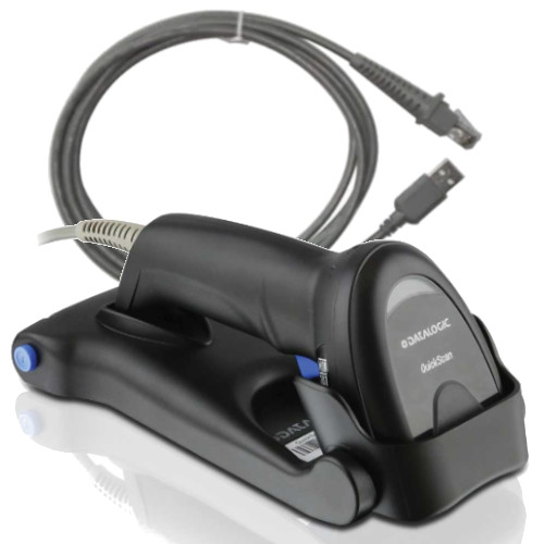 [QD2220-BKK1S] Datalogic QuickScan I 2220 Series, 1D, imager, USB, kit (USB), black [QD2220-BKK1S]