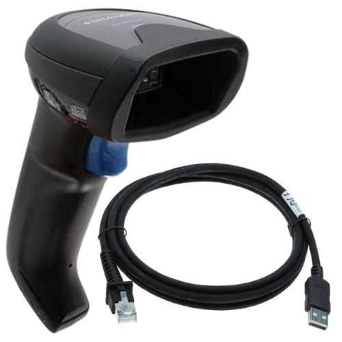 Datalogic QuickScan QD2500, 2D, multi-IF, Digimarc, kit (USB), black [QD2590-BKK1]