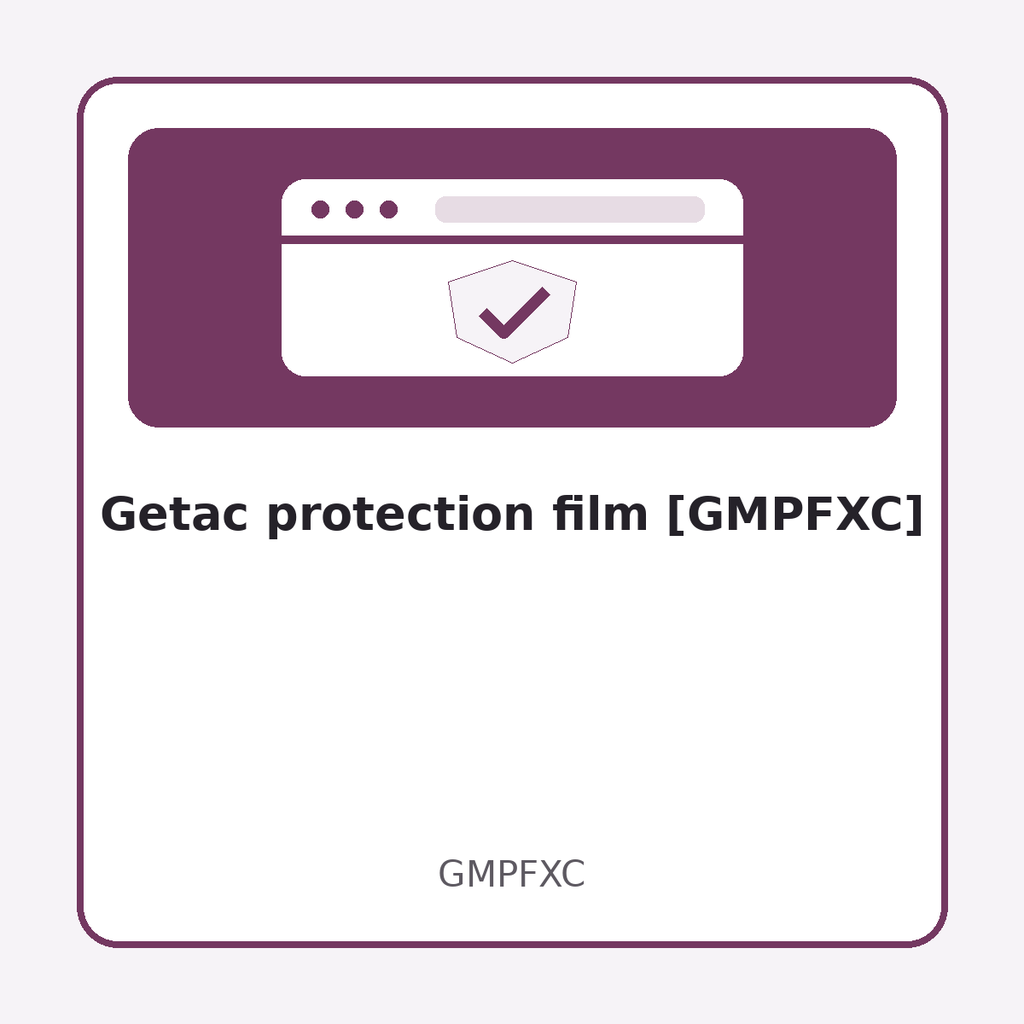 [GMPFXC] Getac protection film [GMPFXC]