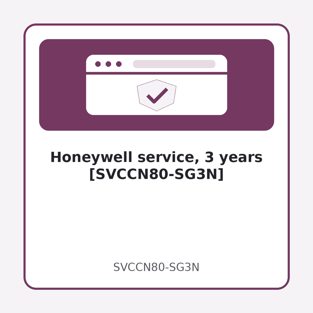 [SVCCN80-SG3N] Honeywell service, 3 years [SVCCN80-SG3N]