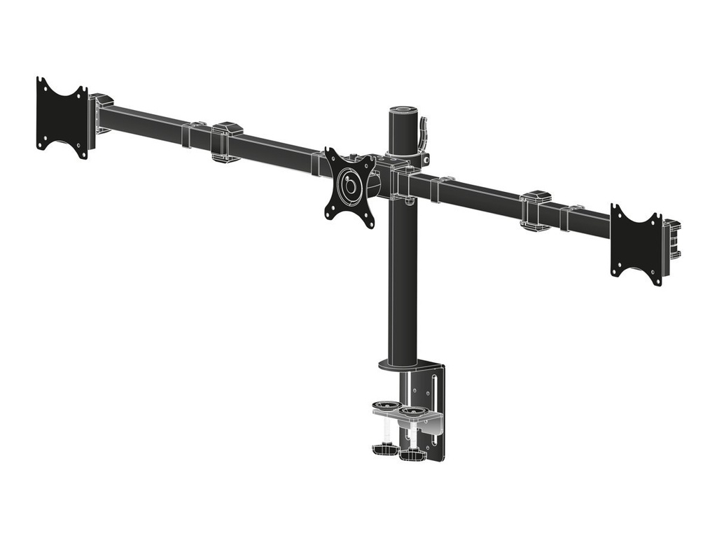 iiyama display holder, triple desktop arm [DS1003C-B1]