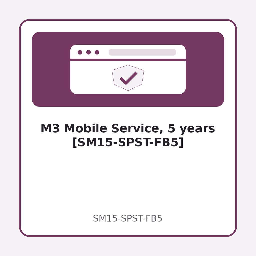 M3 Mobile Service, 5 years [SM15-SPST-FB5]