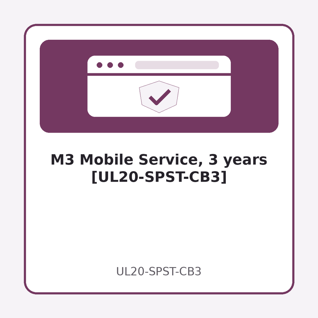 [UL20-SPST-CB3] M3 Mobile Service, 3 years [UL20-SPST-CB3]