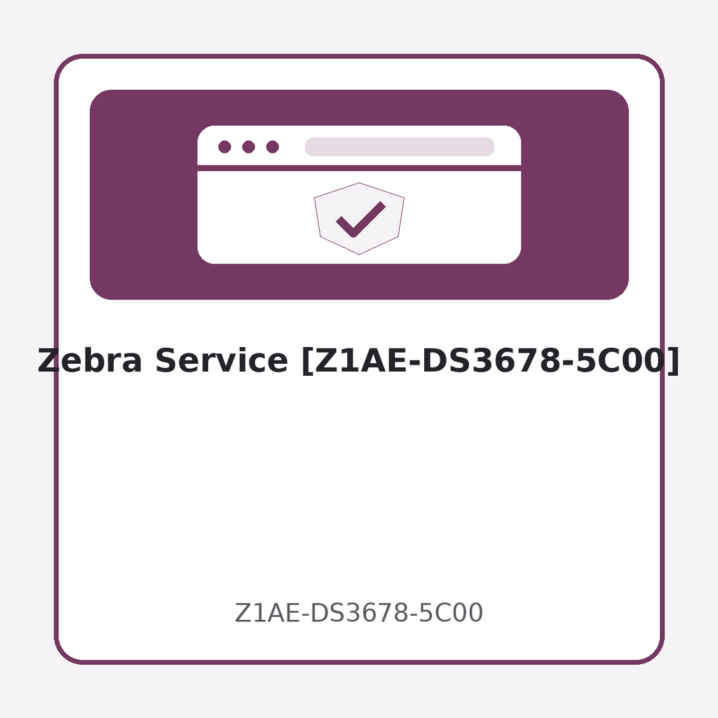 [Z1AE-DS3678-5C00] Zebra Service [Z1AE-DS3678-5C00]