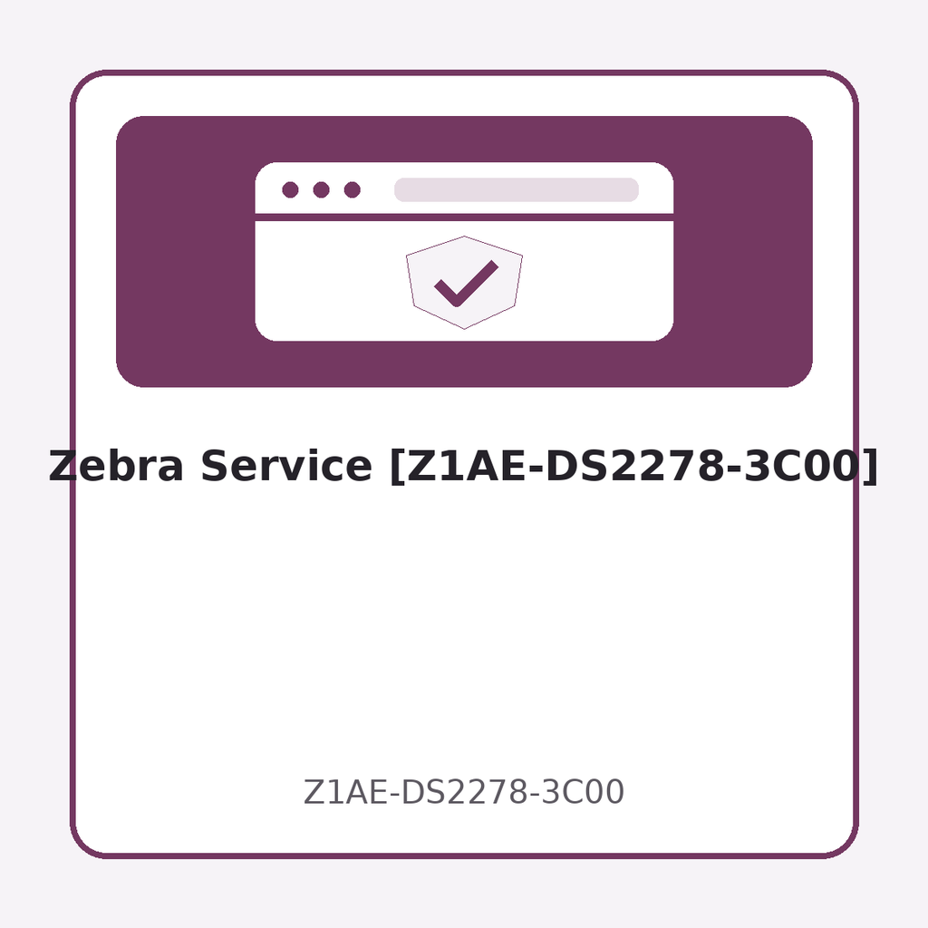 [Z1AE-DS2278-3C00] Zebra Service [Z1AE-DS2278-3C00]