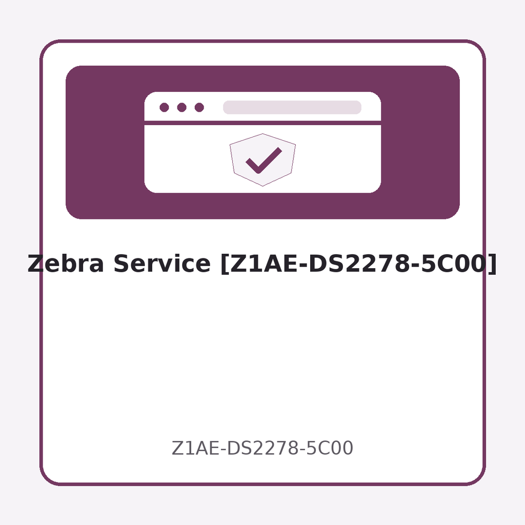 [Z1AE-DS2278-5C00] Zebra Service [Z1AE-DS2278-5C00]