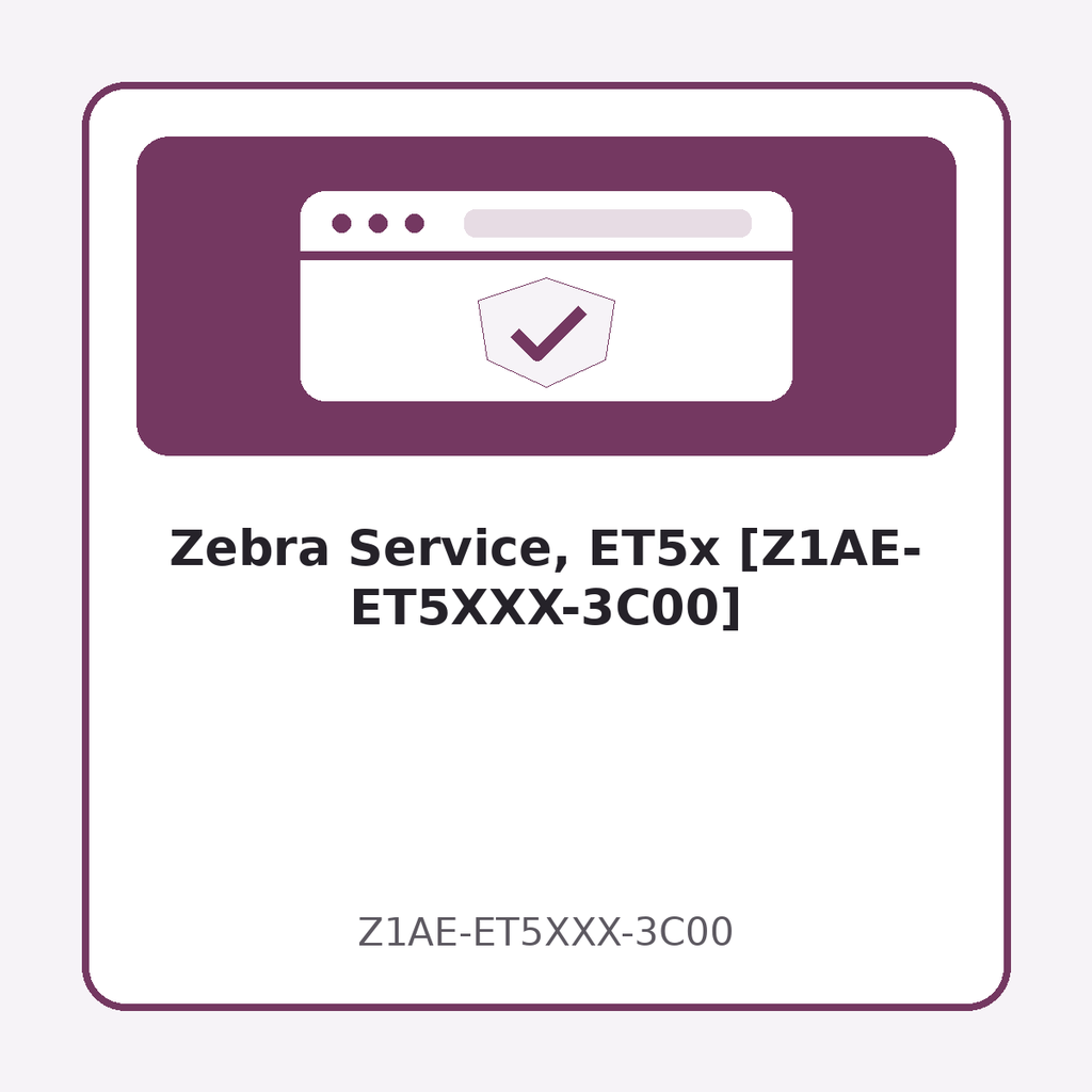 [Z1AE-ET5XXX-3C00] Zebra Service, ET5x [Z1AE-ET5XXX-3C00]