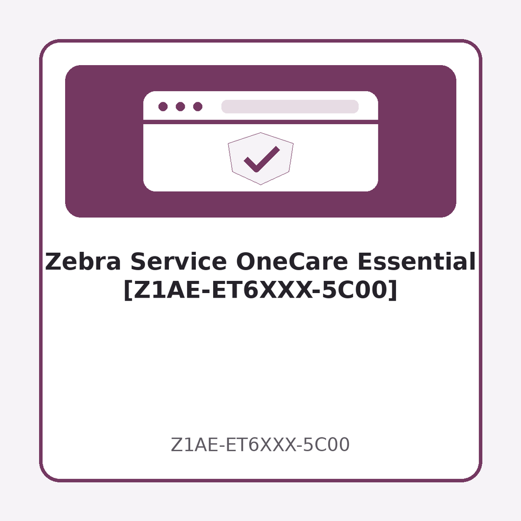 Zebra Service OneCare Essential [Z1AE-ET6XXX-5C00]