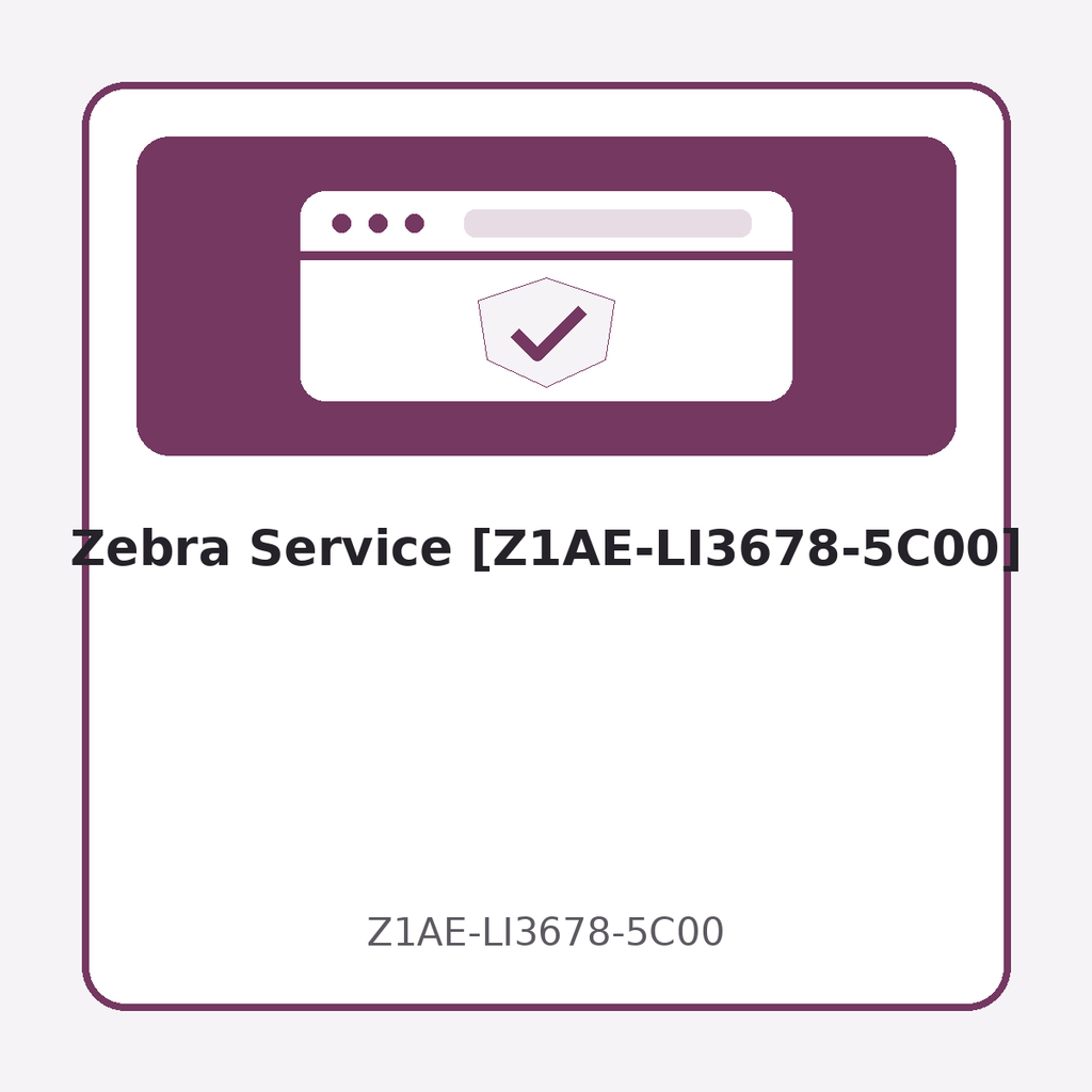 [Z1AE-LI3678-5C00] Zebra Service [Z1AE-LI3678-5C00]