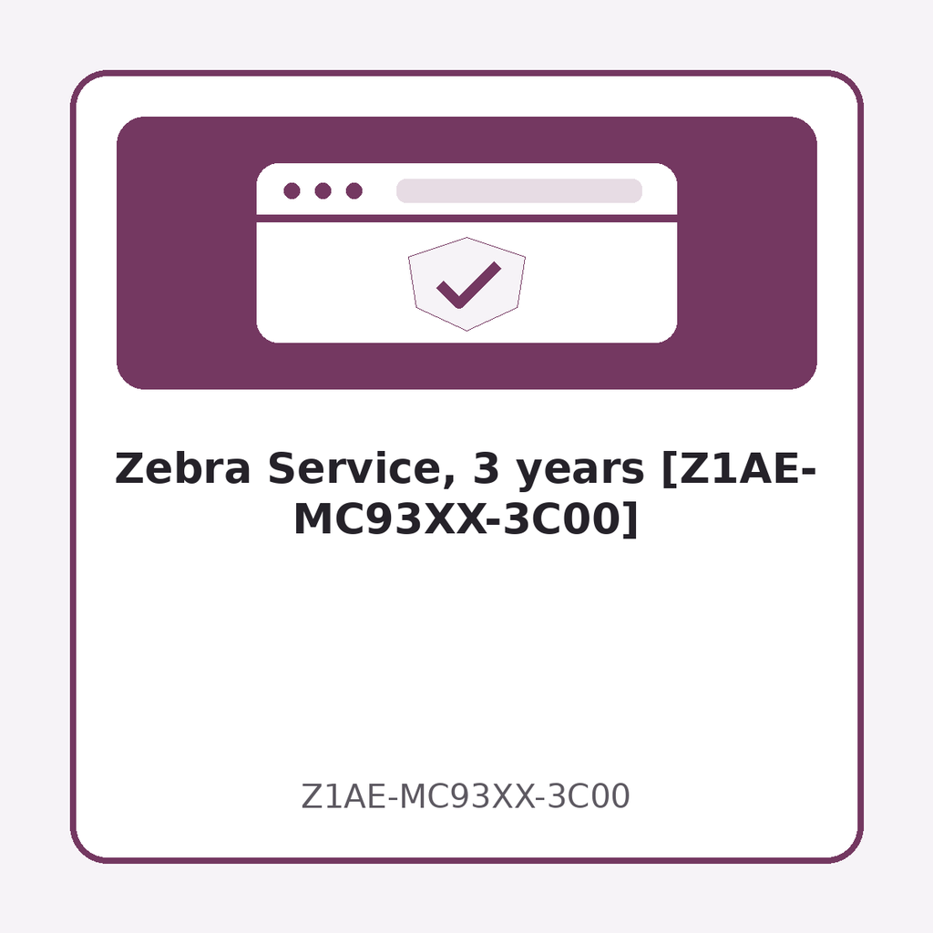 Zebra Service, 3 years [Z1AE-MC93XX-3C00]