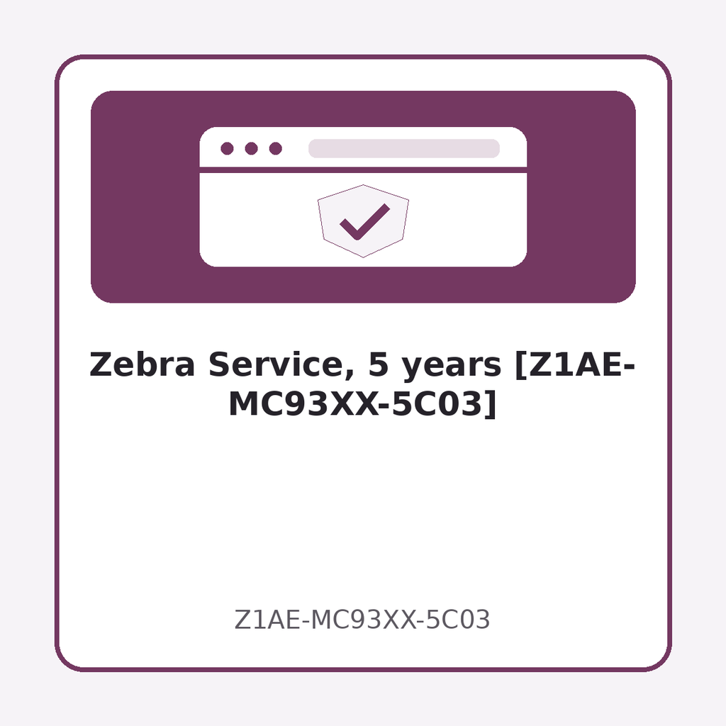 Zebra Service, 5 years [Z1AE-MC93XX-5C03]