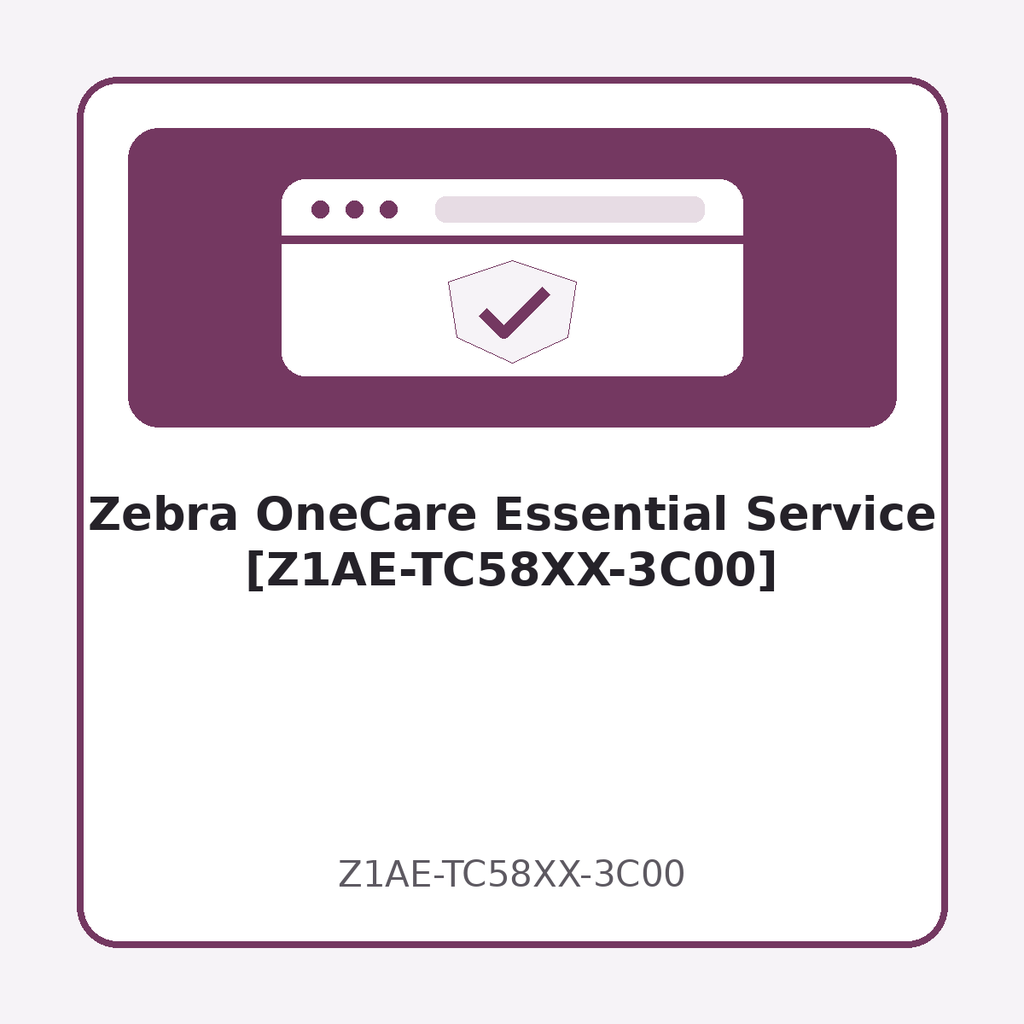 Zebra OneCare Essential Service [Z1AE-TC58XX-3C00]