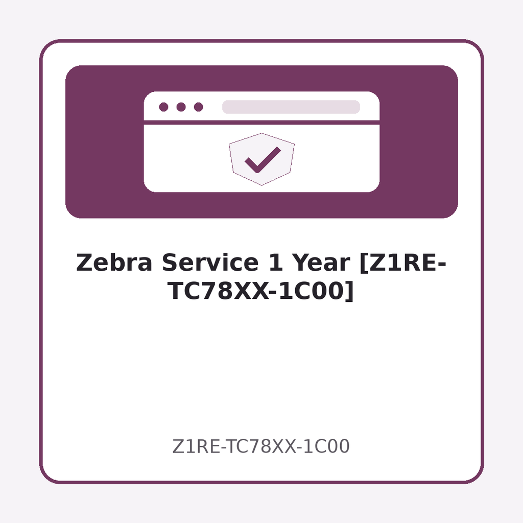Zebra Service 1 Year [Z1RE-TC78XX-1C00]