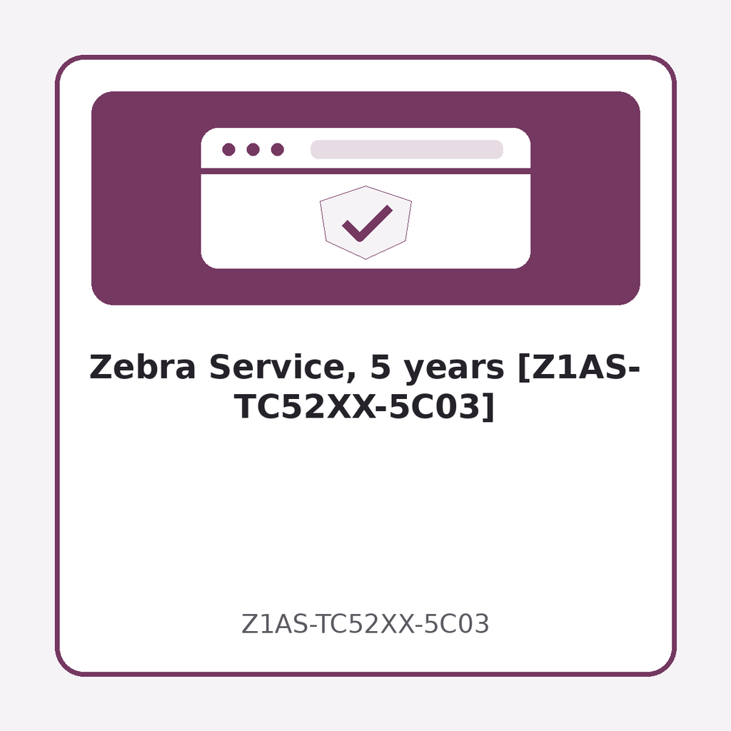 Zebra Service, 5 years [Z1AS-TC52XX-5C03]