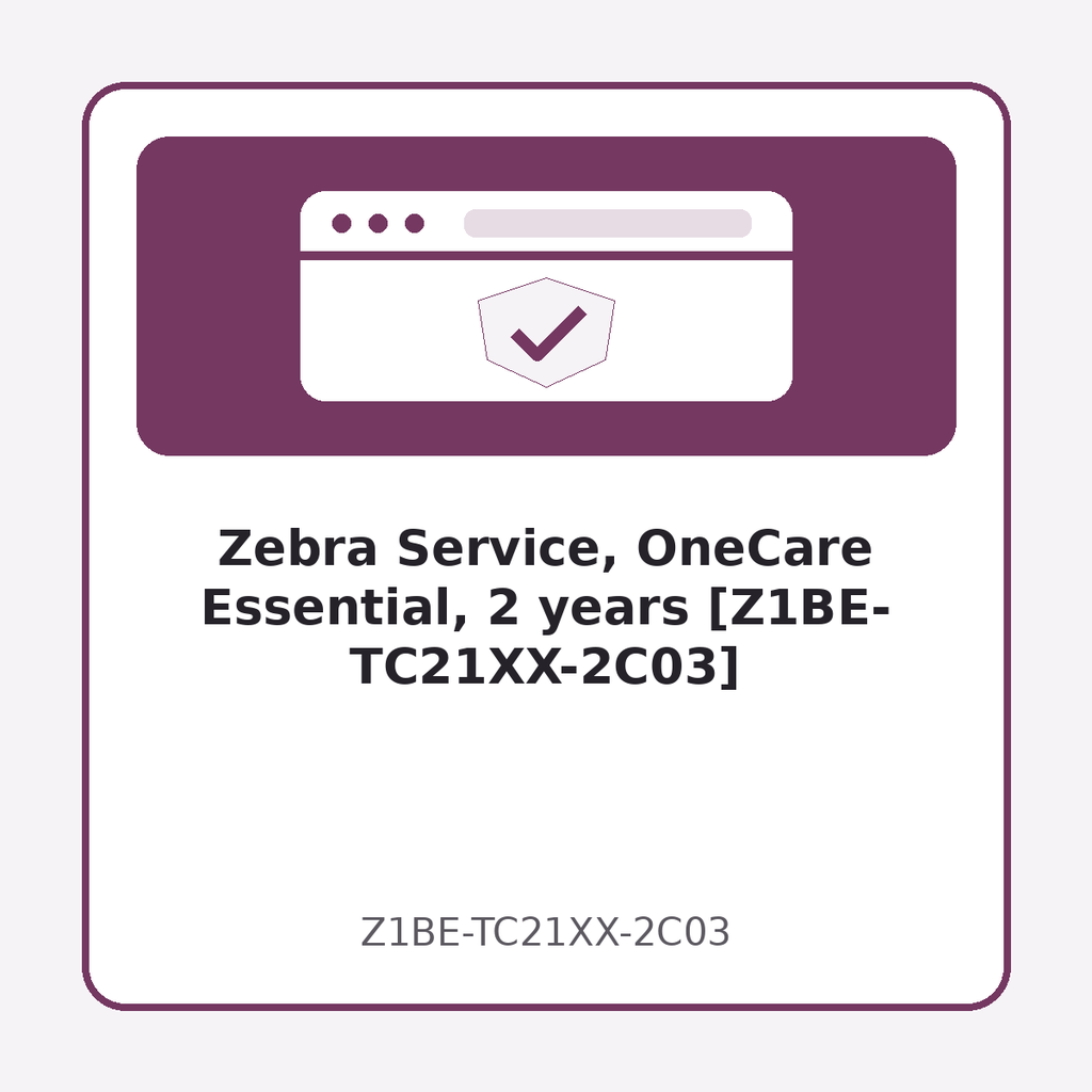Zebra Service, OneCare Essential, 2 years [Z1BE-TC21XX-2C03]