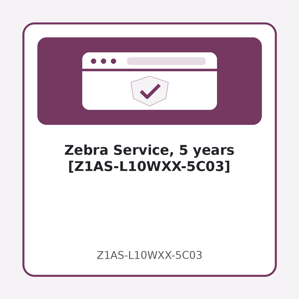 [Z1AS-L10WXX-5C03] Zebra Service, 5 years [Z1AS-L10WXX-5C03]