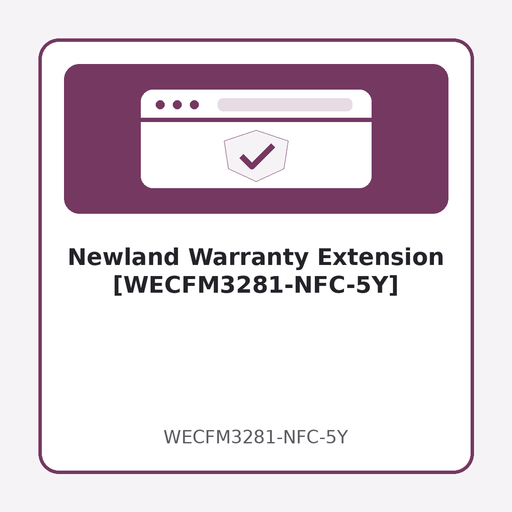 [WECFM3281-NFC-5Y] Newland Warranty Extension [WECFM3281-NFC-5Y]