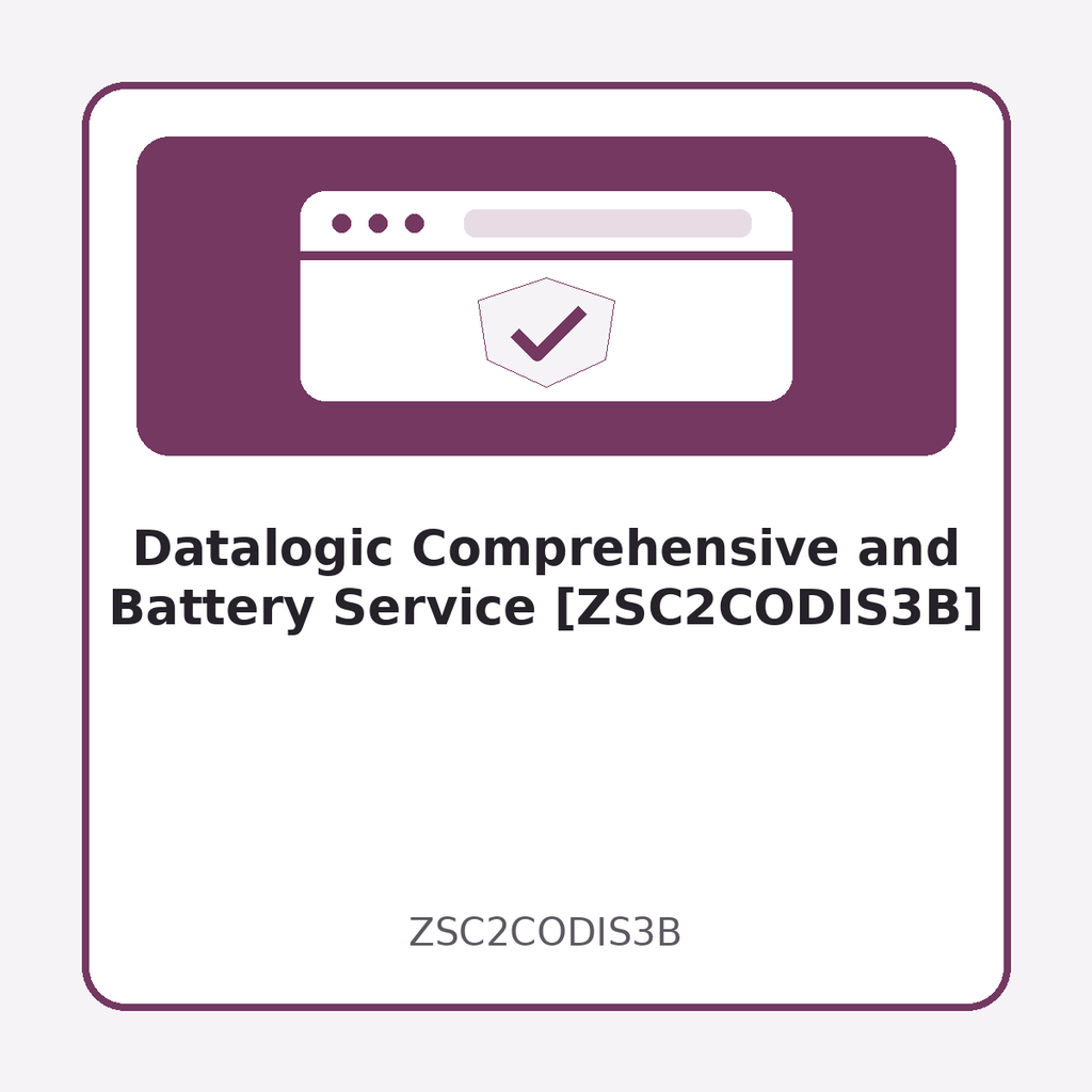 [ZSC2CODIS3B] Datalogic Comprehensive and Battery Service [ZSC2CODIS3B]