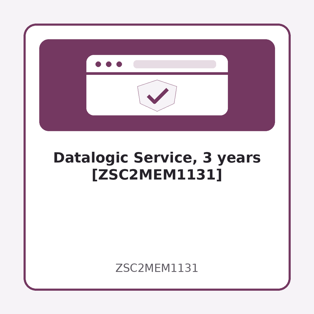 [ZSC2MEM1131] Datalogic Service, 3 years [ZSC2MEM1131]
