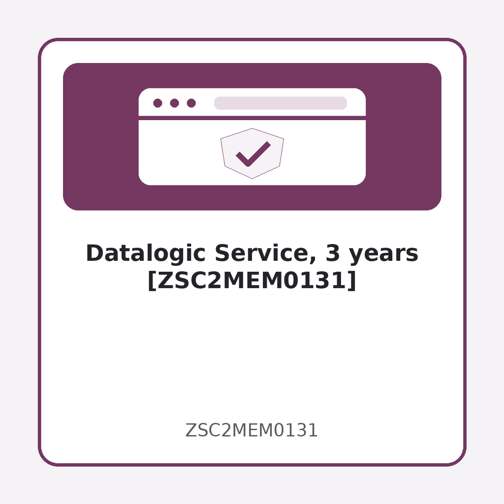 Datalogic Service, 3 years [ZSC2MEM0131]