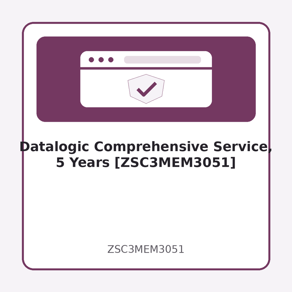 [ZSC3MEM3051] Datalogic Comprehensive Service, 5 Years [ZSC3MEM3051]