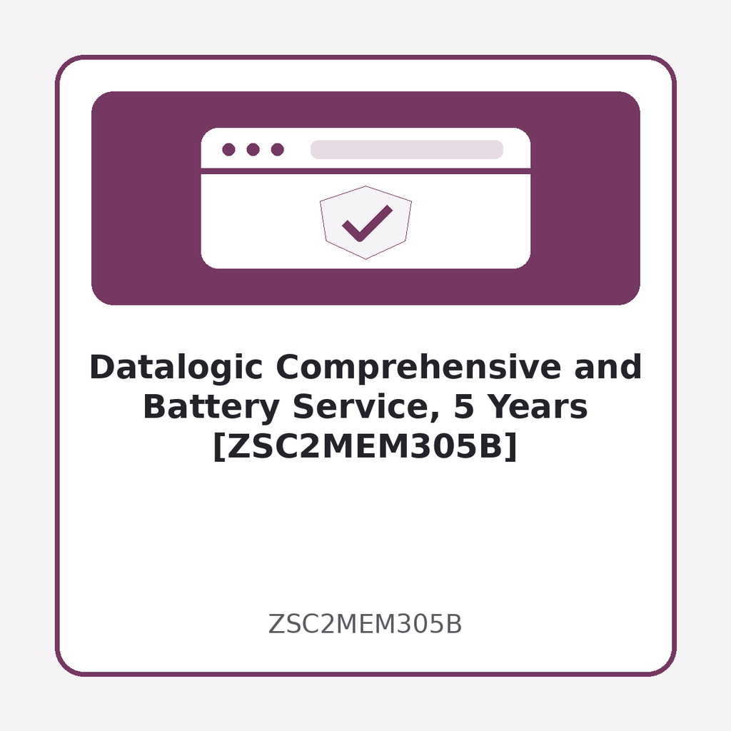 [ZSC2MEM305B] Datalogic Comprehensive and Battery Service, 5 Years [ZSC2MEM305B]