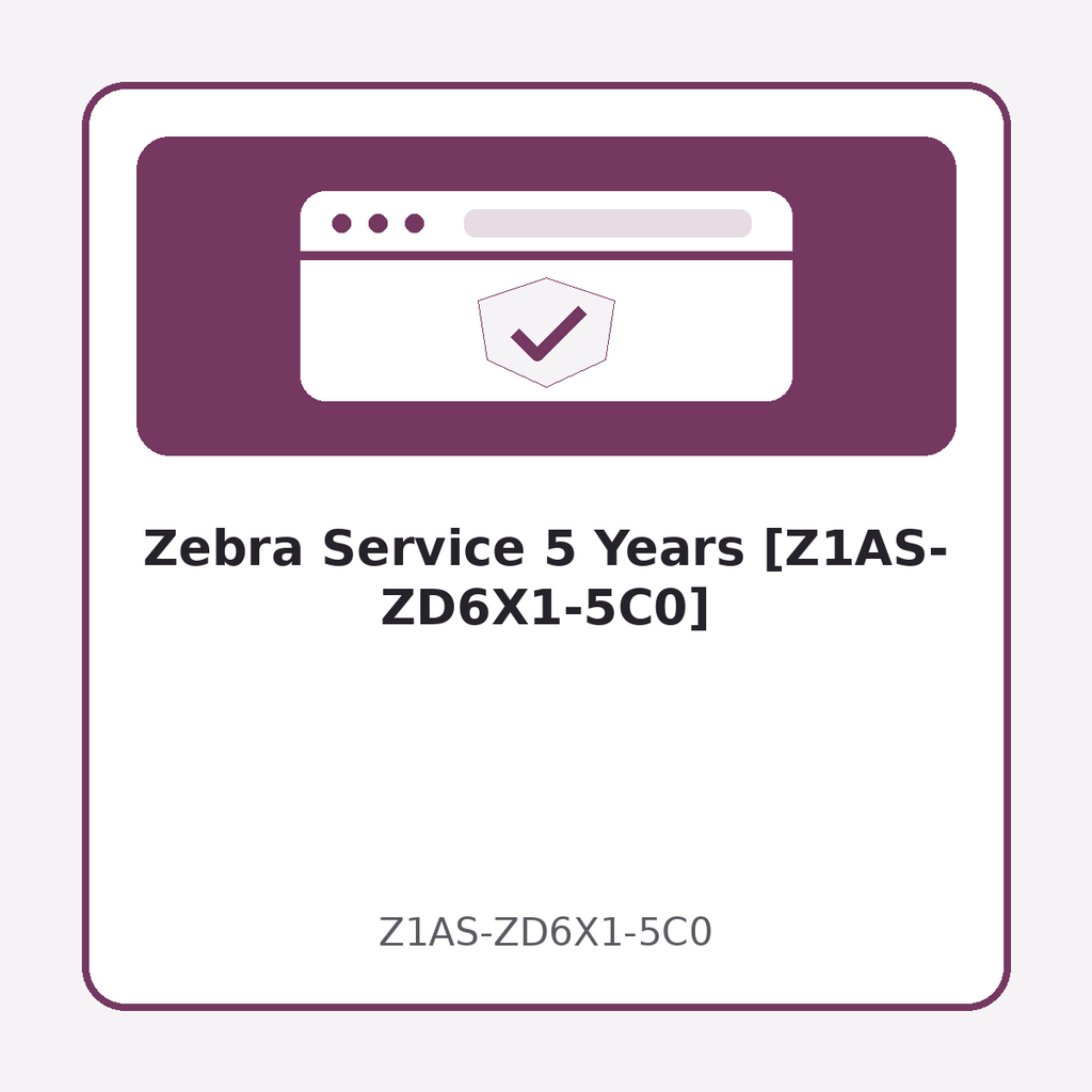 [Z1AS-ZD6X1-5C0] Zebra Service 5 Years [Z1AS-ZD6X1-5C0]