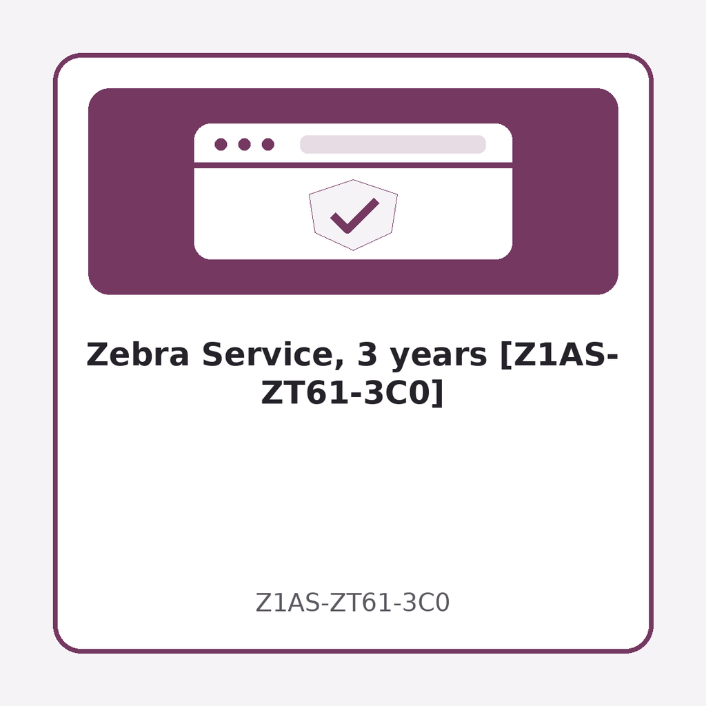 [Z1AS-ZT61-3C0] Zebra Service, 3 years [Z1AS-ZT61-3C0]