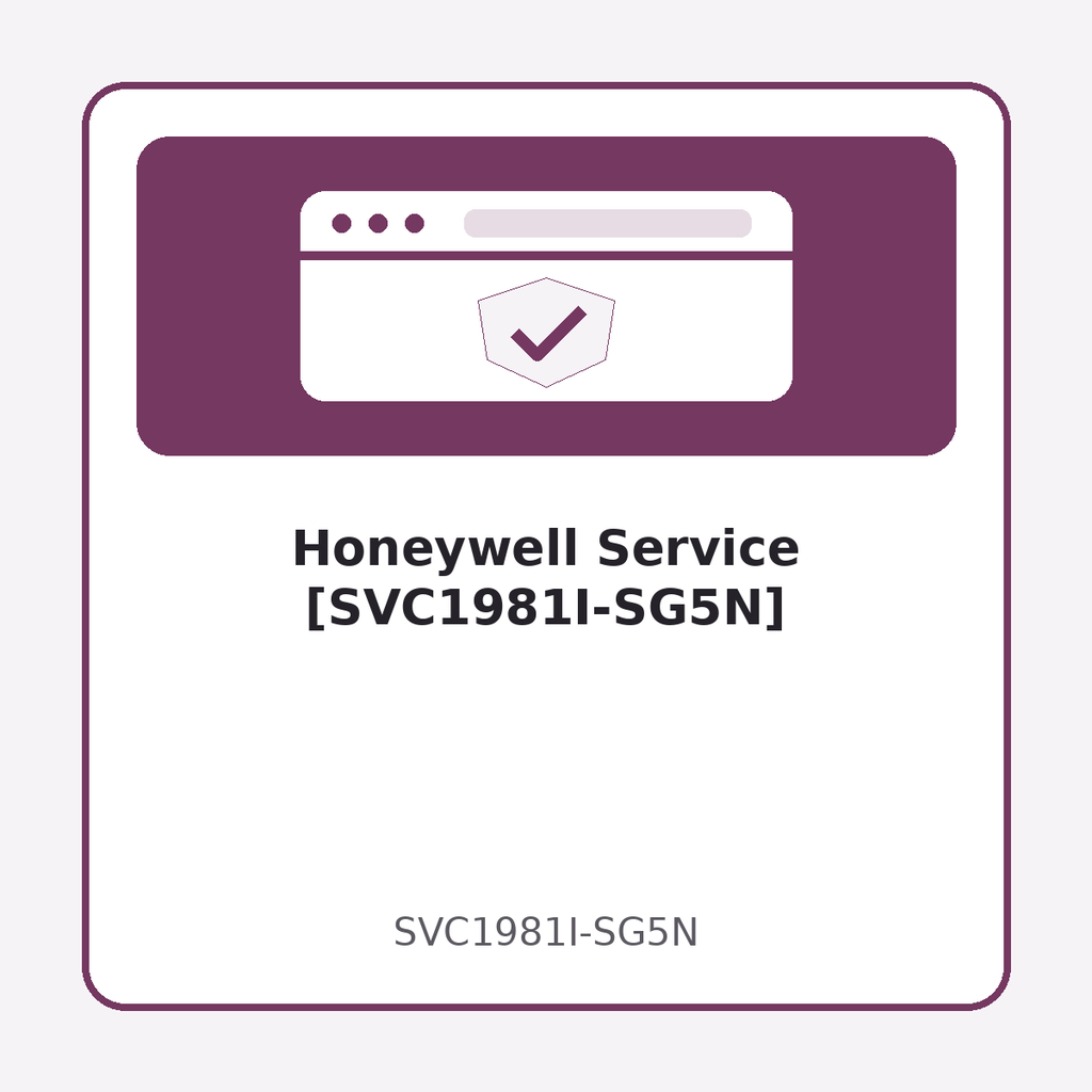 [SVC1981I-SG5N] Honeywell Service [SVC1981I-SG5N]