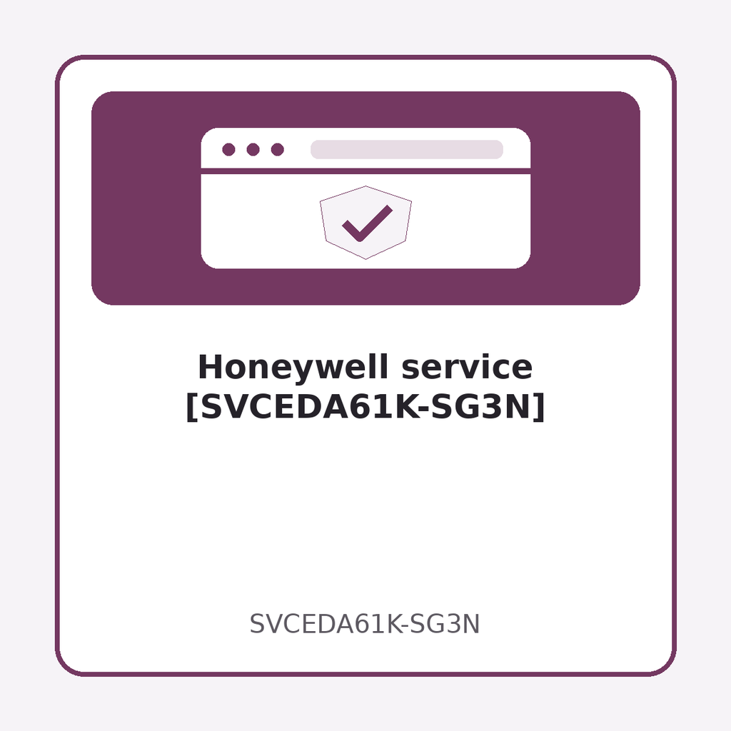 [SVCEDA61K-SG3N] Honeywell service [SVCEDA61K-SG3N]