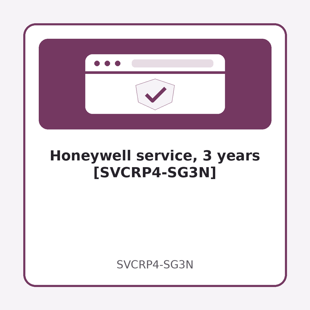 Honeywell service, 3 years [SVCRP4-SG3N]