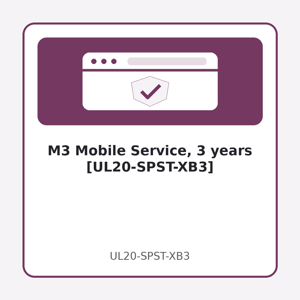 [UL20-SPST-XB3] M3 Mobile Service, 3 years [UL20-SPST-XB3]
