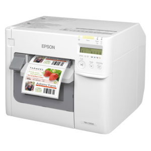 Epson ColorWorks C3500, cutter, disp., USB, Ethernet, NiceLabel, white [C31CD54012CD]