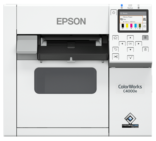 [C31CK03102MK] Epson ColorWorks C4000, Matt Black Ink, cutter, ZPLII, USB, Ethernet [C31CK03102MK]