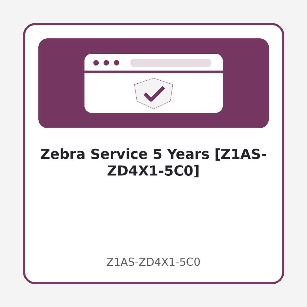 [Z1AS-ZD4X1-5C0] Zebra Service 5 Years [Z1AS-ZD4X1-5C0]
