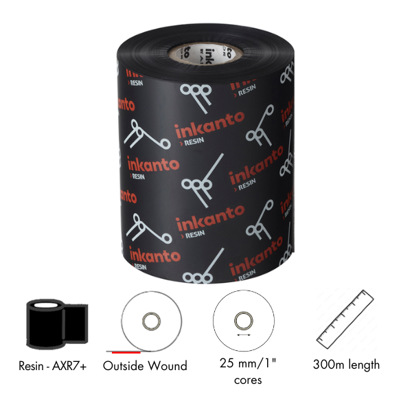 ARMOR thermal transfer ribbon, AXR7+ resin, 110mm, black [T22427IO]