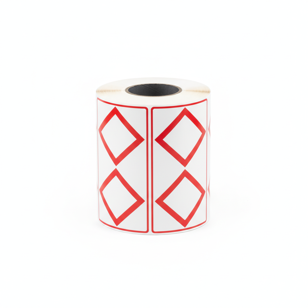 GHS labels with 4 red diamonds (100 x 150 mm)