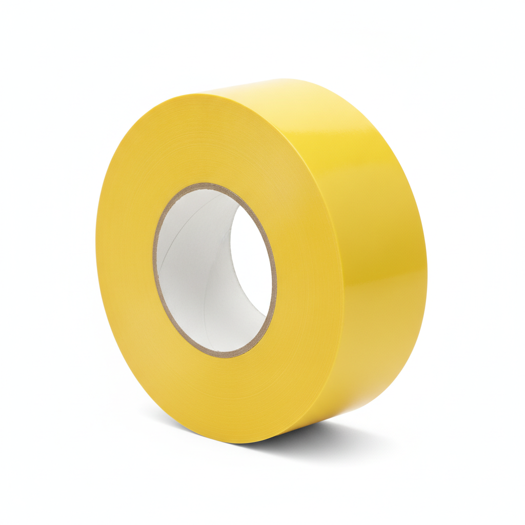 Premium yellow vinyl tape (150 mm x 15.2 m)