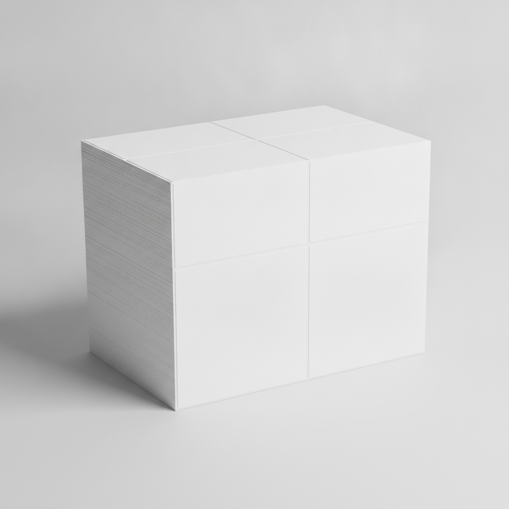 White blank labels (150 x 230 mm, pre-perforated)