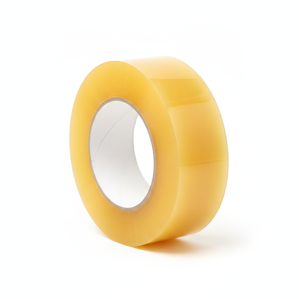 Transparent yellow premium vinyl tape (100 mm)