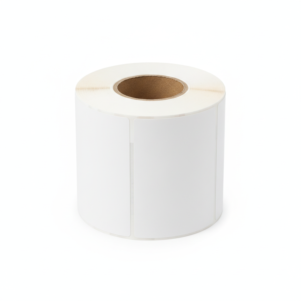 [T0203-3ON] Pre-cut blank white labels (50 mm x 75 mm, 500 per roll)