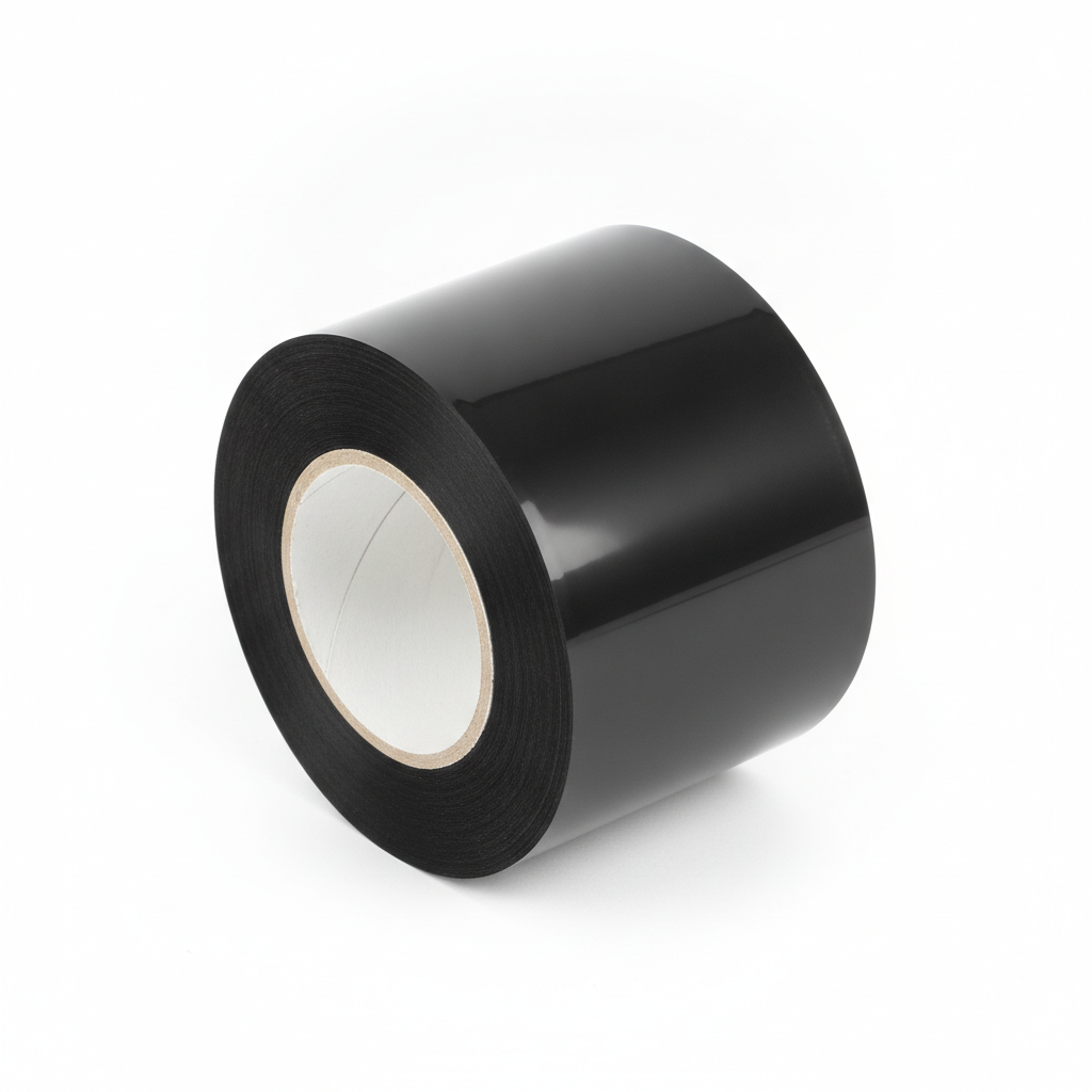 Black, mineral oil-resistant resin ribbon (100 mm x 110 m)