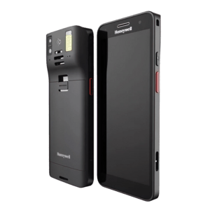 Honeywell CT37 mobile computer, 6" display, Android, 8GB RAM, 128GB storage, 5G, GPS, Wi-Fi 6E, 2D Standard Range imager, IP65/IP68, black, desinfectable.