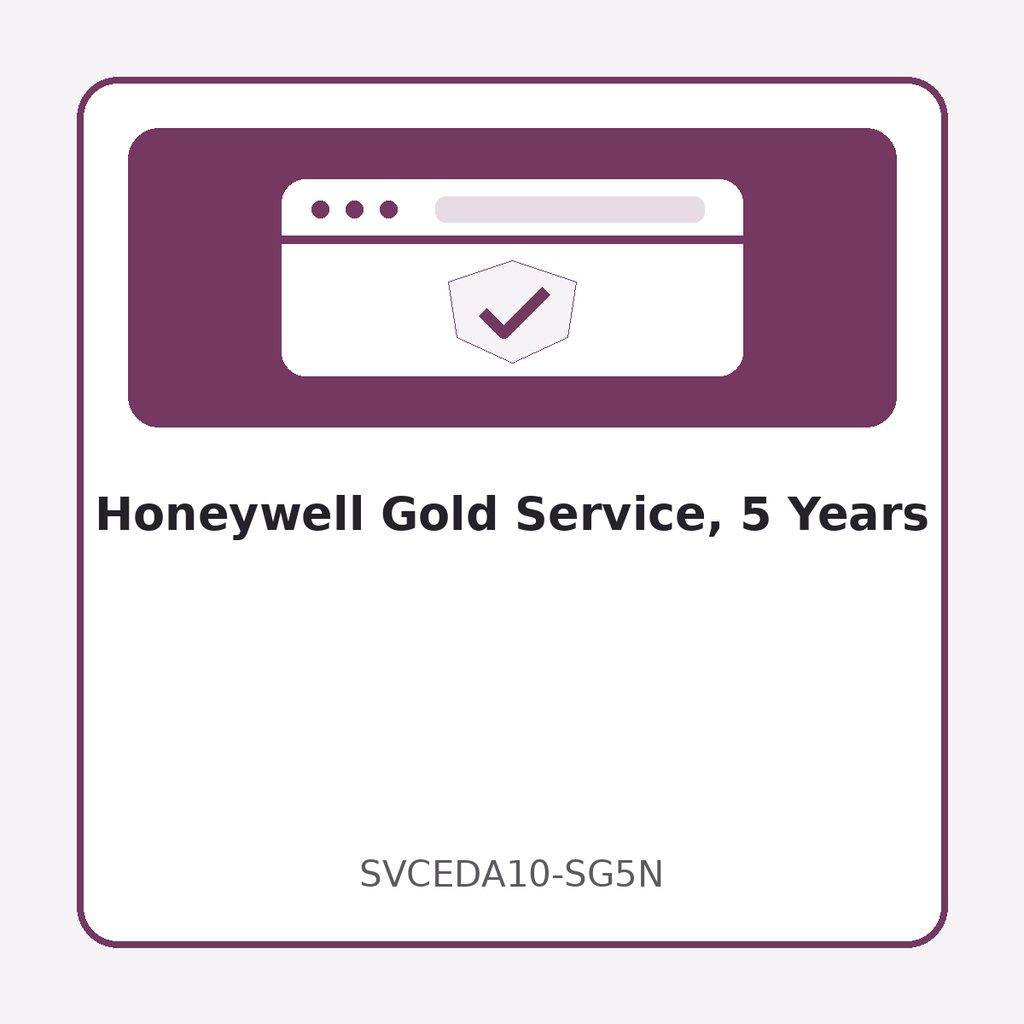 [SVCEDA10-SG5N] Honeywell Gold Service, 5 Years
