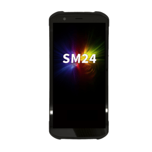 [SM244E-W2CHSS-HF] M3 Mobile SM24, Android, 6" HD+ display, 2.4 GHz octa-core, 8GB RAM, 128GB storage, 2D imager, NFC, Wi-Fi 6E, 4G/LTE, GPS, Bluetooth 5.3, 16MP/8MP cameras, IP67 and MIL-STD-810H certified with hot-swappable battery.