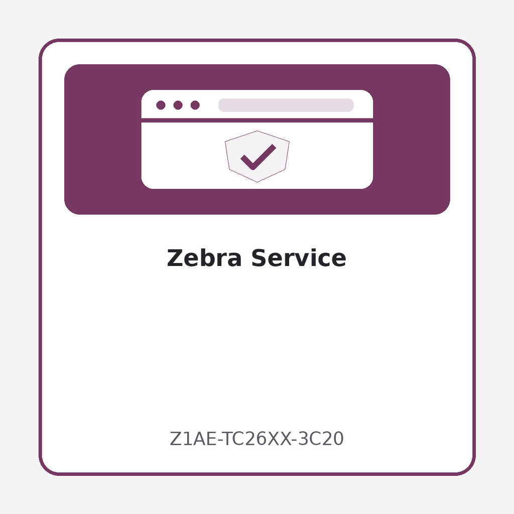 [Z1AE-TC26XX-3C20] Zebra Service